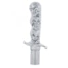 Chrome Skull Dagger Air Valve Knob