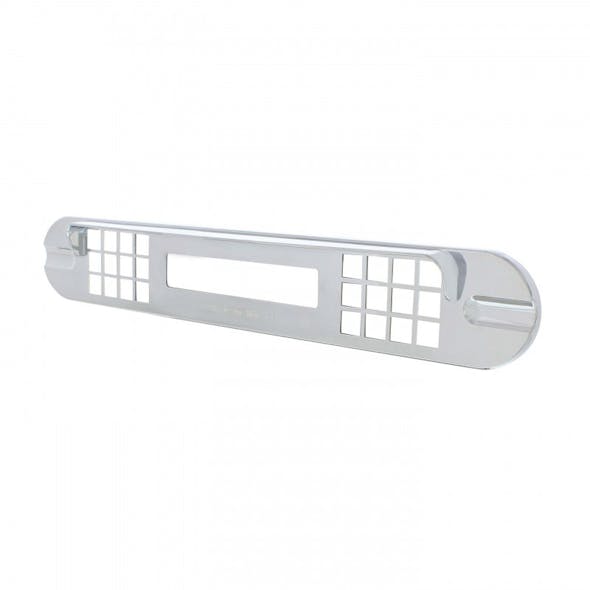 Freightliner Cascadia Chrome Center Instrument Cover Angle View