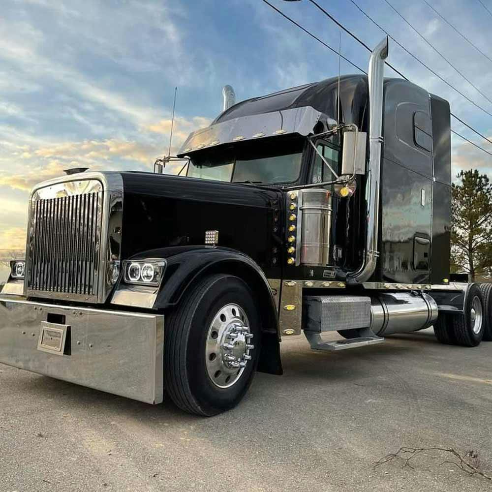 Freightliner Classic FLD 6" Lincoln Exhaust Stack Kit Raney's Truck Parts