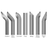 Exhaust Stack Ends Diablo Bull Horn Curved Flat Miter West Coast Sort 30