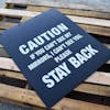 Polyguard Black "Caution If You Can't See My Mirrors, I Can't See You. Stay Back" 24" x 30" Mud Flap On Pallet