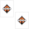 International Logo White Mud Flap 24" x 30" (Pair)