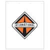International Logo White Mud Flap 24" x 30"