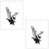 Eagle Mud Flap 24" x 30" (White, Pair)