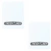 Polyguard Mud Flap Freightliner Logo 24" x 30" (White w/ Black; Pair)