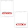 Polyguard Mud Flap Freightliner Logo 24" x 30" (White w/ Red; Pair)