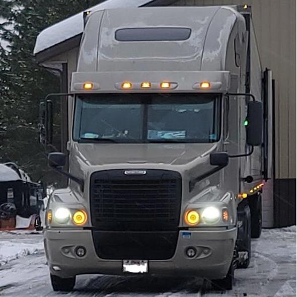 Freightliner Century 2005+ Black Grill With Bugscreen A17-16132-001 On Truck
