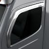 Freightliner Century Columbia Coronado Chrome Ventvisor Rain Guard Top 3QTR View