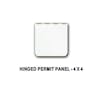 Universal Hinged Permit Panel Polished Stainless Steel By Valley Chrome
