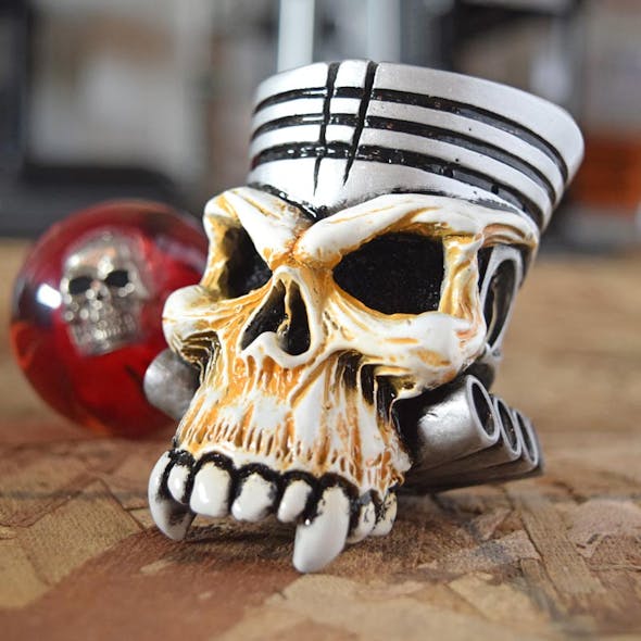 Piston Skull Shifter Knob Side