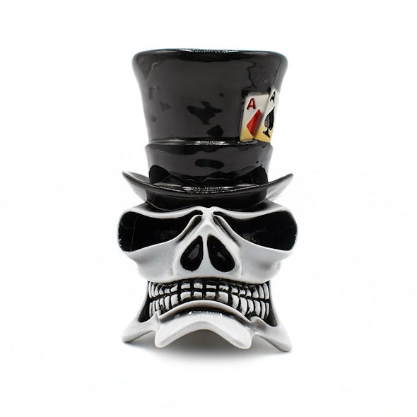 McPhail Top Hat Skull Shifter Knob Front
