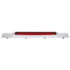 Top Mud Flap Plate With 17" LED Light Bar - Chrome - With Chrome Bezel