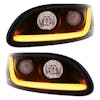 Peterbilt 386/387 Blackout Projector Headlight With LED Dual Function Light Bar - Set
