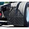 Aeroflap Aerodynamic Shortie Style Mud Flap - On Truck