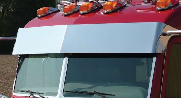Peterbilt 10.5" Blind Mount Darwin Drop Visor
