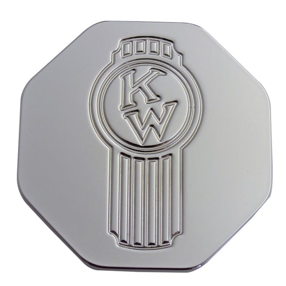 Engraved Kenworth Old Style Logo Tractor Trailer Air Brake Knob - Octagon