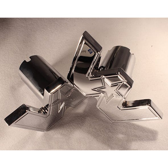 Engraved Western Star Logo Shape Tractor Trailer Air Brake Knob