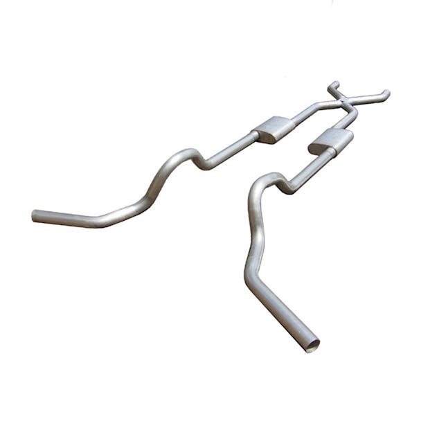 Pypes GM 2.5" Crossmember Back Exhaust System 1967-1987