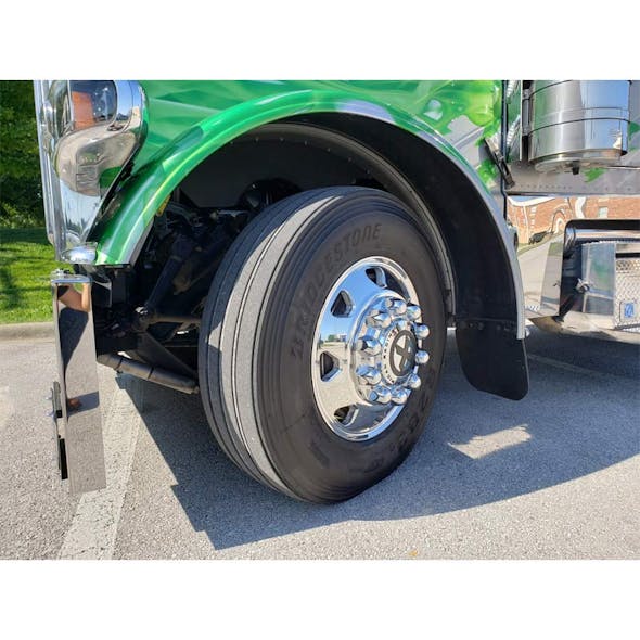 22.5" x 8.25" American Racing Chrome Octane Wheels (Installed)