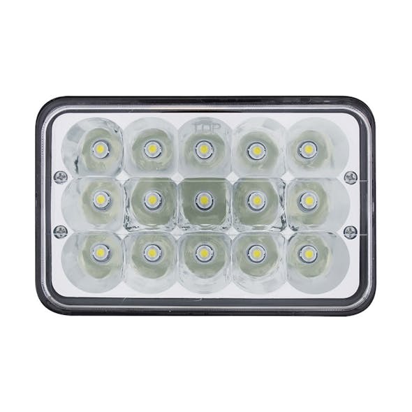 High Power 15 LED 4" x 6" Rectangular Light