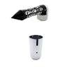 Black Daytona Spike 13/15/18 Gearshift Knob With Mounting Adaptor & Lower Gearshift Cover