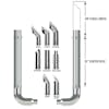 Kenworth W900A 7" Dynaflex Chrome Exhaust Kit