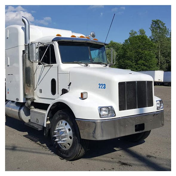 Peterbilt 330 Chrome Set Forward Axle Bumper By Valley Chrome Side