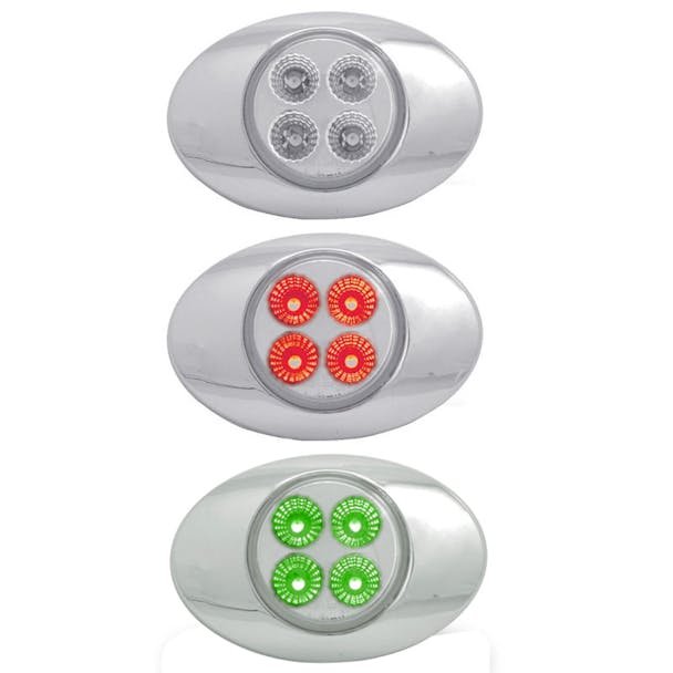 Millennium M3 Style Dual Revolution Red & Green LED Marker Light