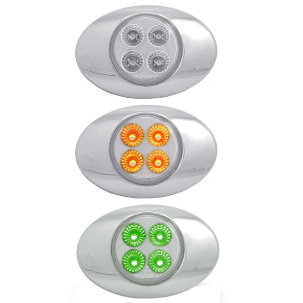 Millennium M3 Style Dual Revolution Amber & Green LED Marker Light