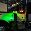Ultra Thin Dual Function LED Air Cleaner Hex Light Green On Truck