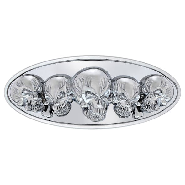 Peterbilt Chrome Skull Style Emblem