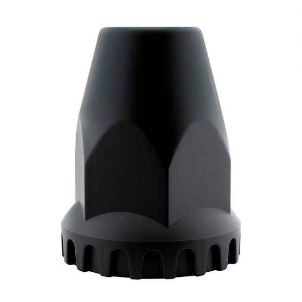 Black Plastic 33mm x 2 3/4" Thread-On Nut Cover With Flange Side