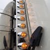 Peterbilt 379 388 389 15" Front Air Cleaner LED Light Bar With P3 LEDs Amber