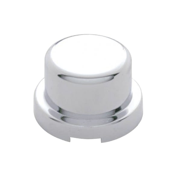 Chrome Plastic 9/16" x 11/16" Flat Top Push On Nut Cover