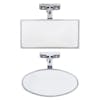 Universal Chrome Interior Rear View Mirrors With Screw-On Mount