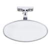 Universal Chrome Interior Rear View Mirror With Screw-On Mount - Oval