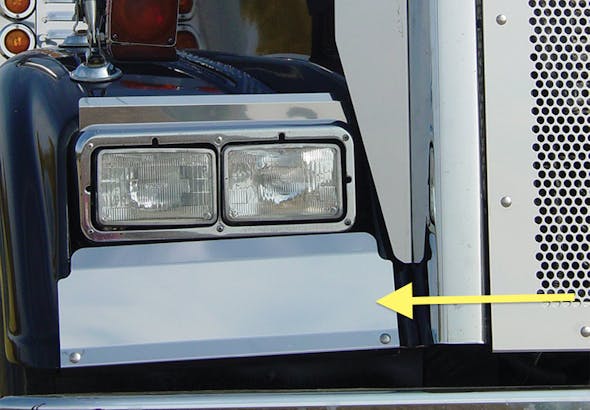 Freightliner Classic XL Long Hood Lower Fender Guards