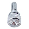 Peterbilt Chrome Dash Screws With Colored Diamond - Clear