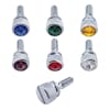 Peterbilt Chrome Dash Screws With Colored Diamond - All Color Options