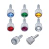 Kenworth Chrome Short Dash Screws With Colored Diamond