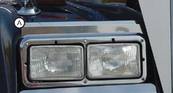 Freightliner Classic & XL Upper Fender Guards Short & Long Hood By RoadWorks