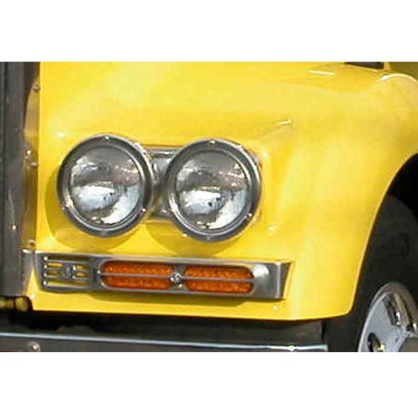 Double JJ 7" Round Fender Mounted Headlights On Truck