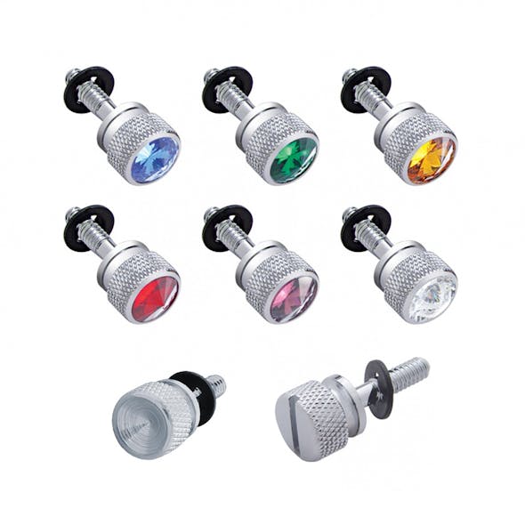 Peterbilt Chrome Dash Screws With Colored Diamond 2001 - 2005 - Styles