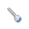 Kenworth 2002 Chrome Dash Screws With Colored Diamond - Blue