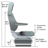 Harrier High Back Truck Seat By Knoedler Side Schematics
