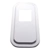 Peterbilt Stainless Steel Shift Plate Cover 5 3/4" x 4 7/8" Opening For Short Hoods