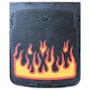 24" Flame Mud Flaps With Black Background