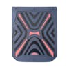 24" x 30" X Shape Mud Flaps With Black Background Red