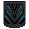 24" x 30" Helix Mud Flaps With Black Background Blue