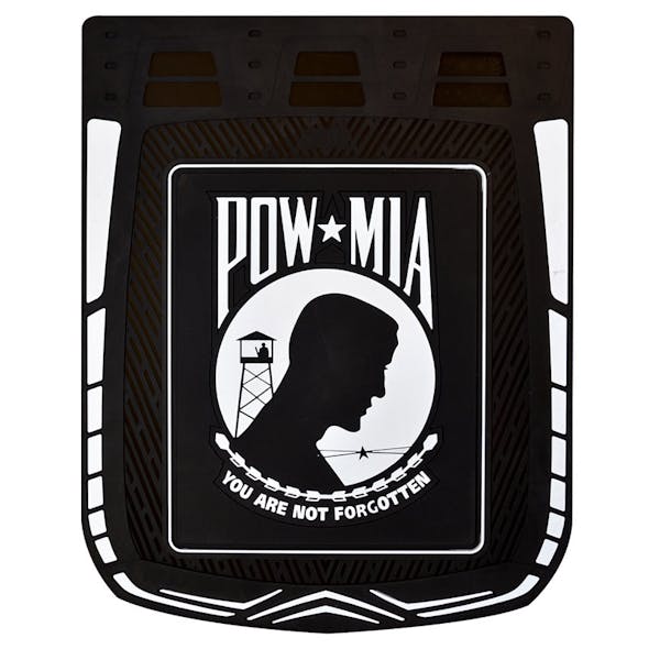 24" x 30" Pow Mia Mud Flaps With Black Background